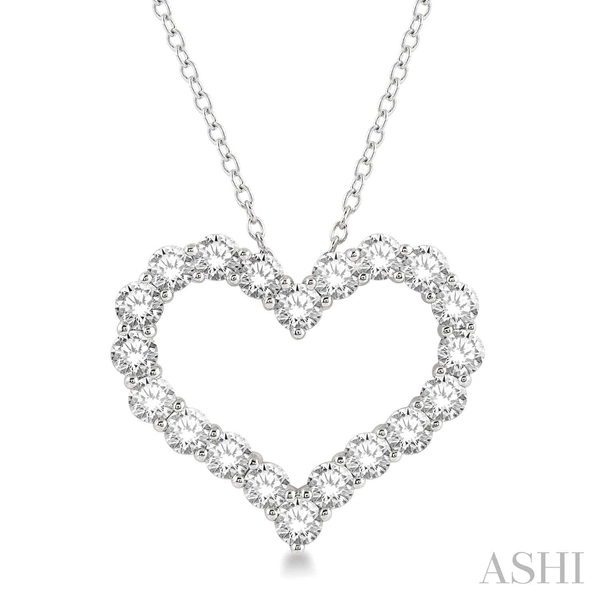 Ashi Necklaces and Pendants Heart Shape Diamond Pendant
