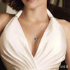 Ashi Necklaces and Pendants Pear Shape Gemstone & Diamond Pendant