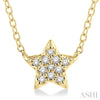 Ashi Necklaces and Pendants Star Petite Diamond Fashion Pendant1/10 ctw