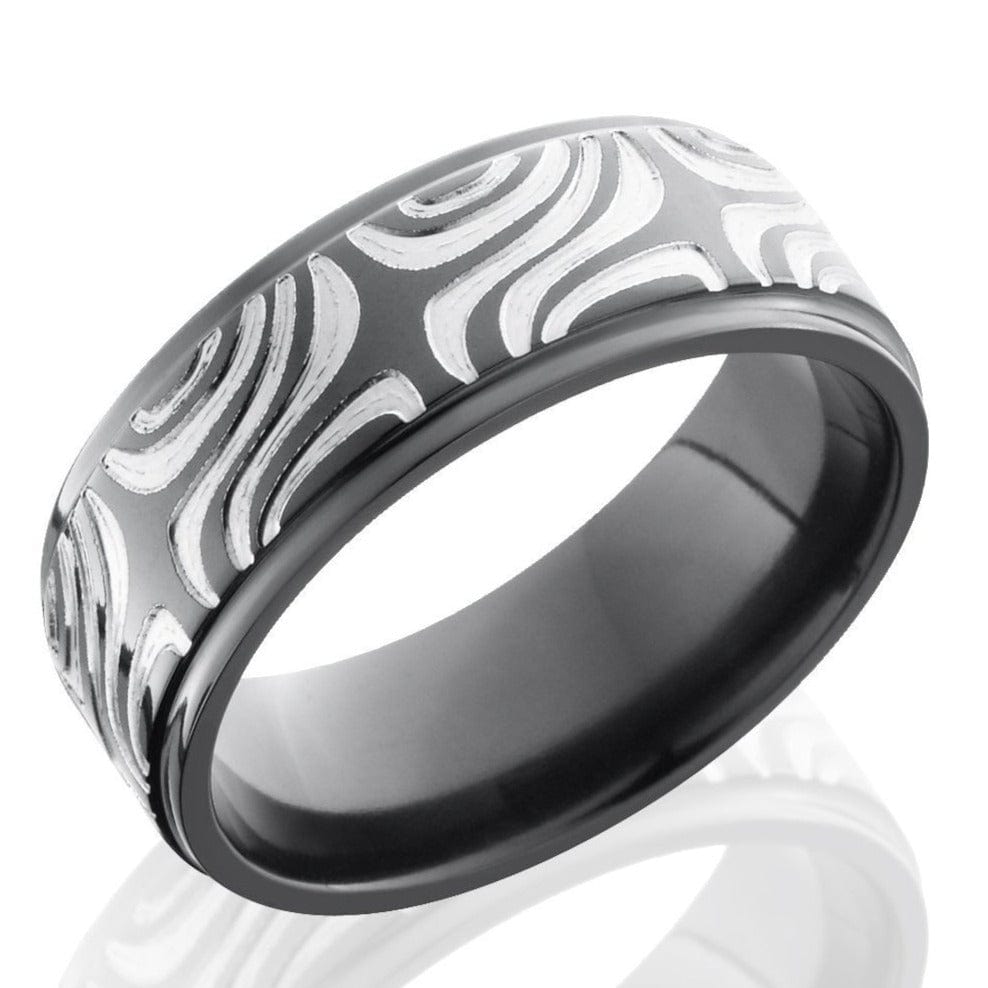 Black Zirconium Mokume Silver - Everett Jewelry