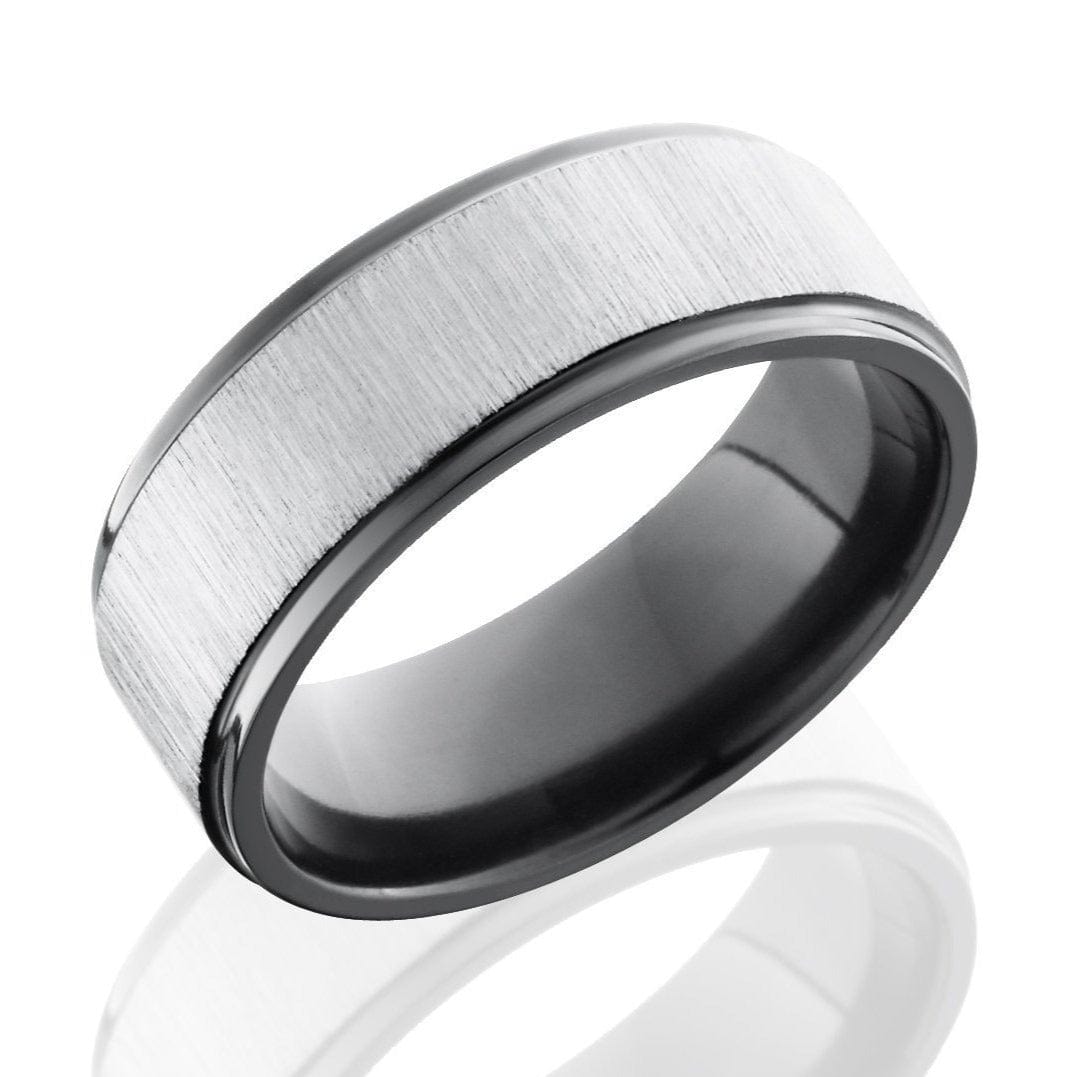 Black Zirconium Wedding Band - Everett Jewelry