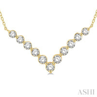 Chevron Diamond Necklace - Everett Jewelry