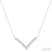 Chevron Diamond Necklace - Everett Jewelry