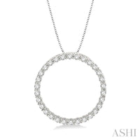 Circle Diamond Pendant - Everett Jewelry