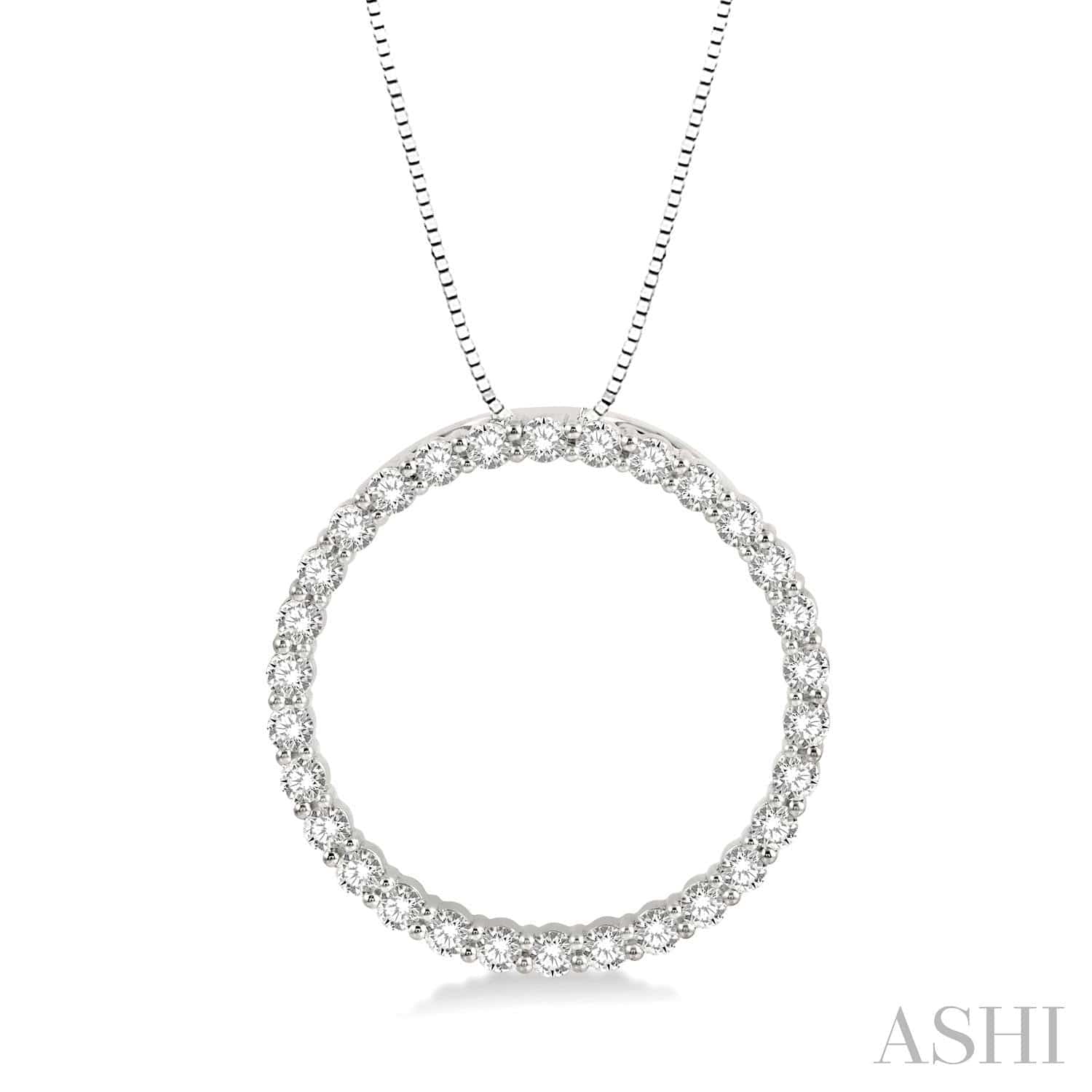 Circle Diamond Pendant - Everett Jewelry