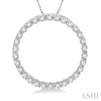 Circle Diamond Pendant - Everett Jewelry