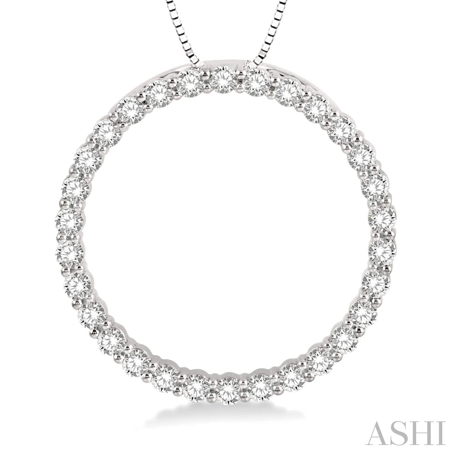 Circle Diamond Pendant - Everett Jewelry