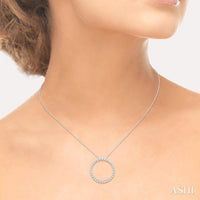 Circle Diamond Pendant - Everett Jewelry