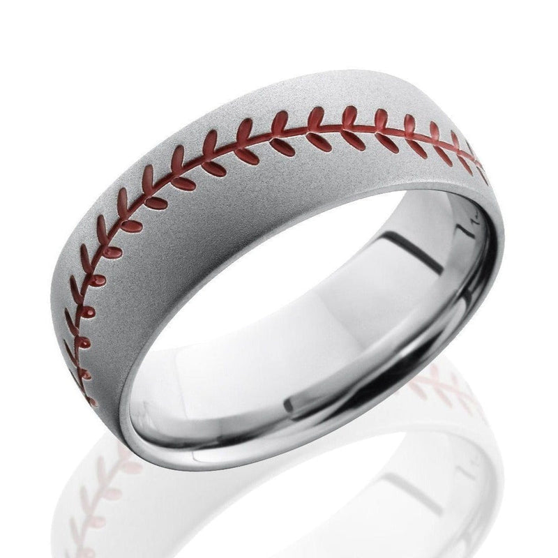 Cobalt Chrome with Baseball Design - Everett Jewelry