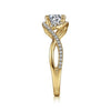 Courtney - 14K Yellow Gold Round Halo Diamond Engagement Ring - Everett Jewelry