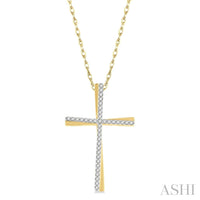 Cross Diamond Fashion Pendant1/6 ctw Round Cut Diamond Cross Pendant - Everett Jewelry