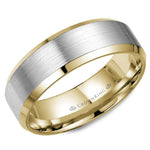 14K Two-Tone Men's Band Men's Band Crown Ring [Everett Jewelry Shreveport Louisiana]