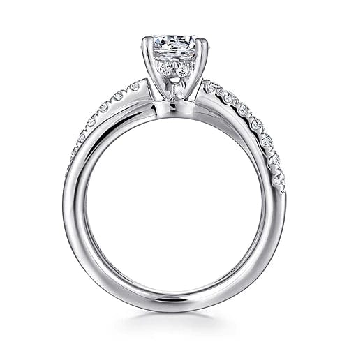 Elliana - 14K White Gold Round Diamond Engagement Ring - Everett Jewelry