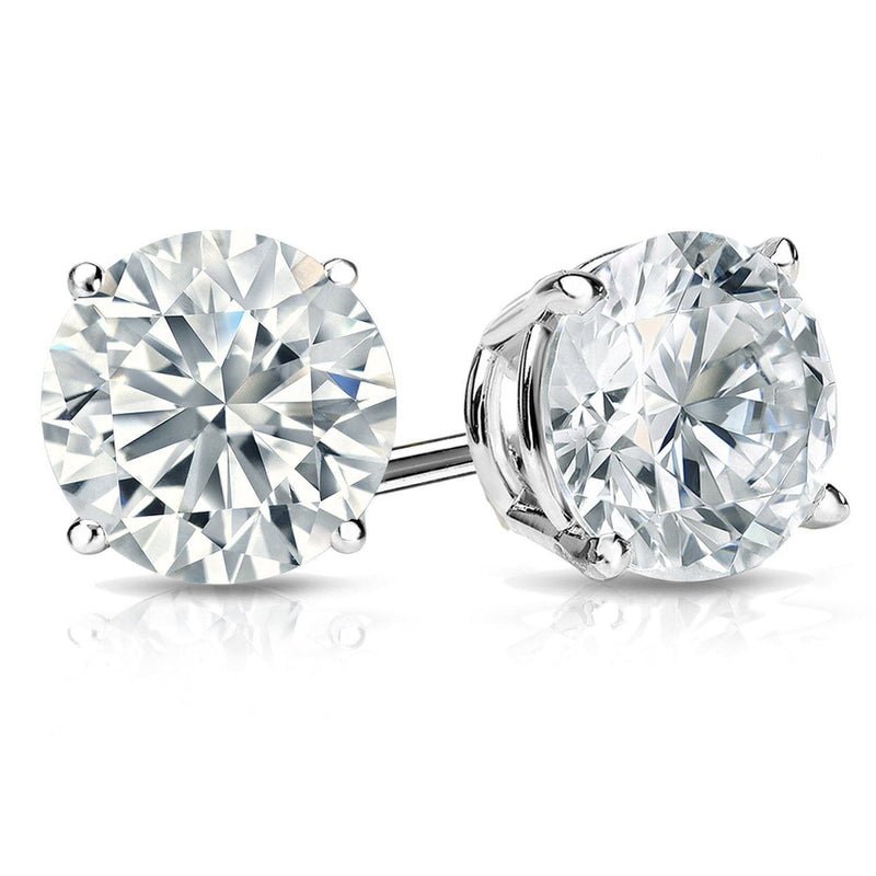 Diamond Round Studs | Women's Diamond Stud Earrings | Everett Jewelry
