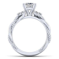 Gabriel Bridal 14kt Tiffany Style Ring