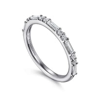 Gabriel Bridal ENGAGEMENT RINGS 14K White Gold Diamond Matching Wedding Band