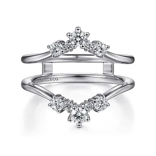 Gabriel Bridal ENGAGEMENT RINGS 14K White Gold Diamond Ring Enhancer - 0.47 ct