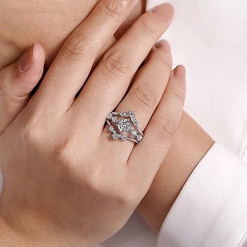 Solitaire engagement ring on sale enhancers