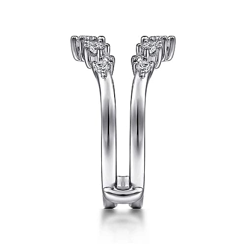 Gabriel Bridal ENGAGEMENT RINGS 14K White Gold Diamond Ring Enhancer - 0.49 ct