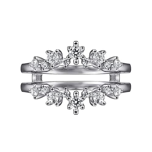 14K White Gold Diamond Ring Enhancer - 0.49 ct – Everett Jewelry