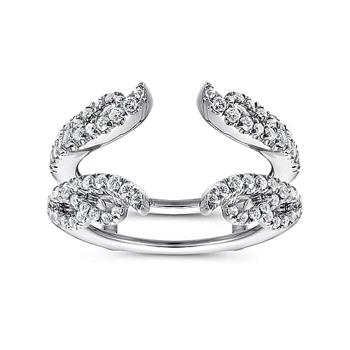 Gabriel Bridal ENGAGEMENT RINGS 14K White Gold Diamond Ring Enhancer - 0.53 ct