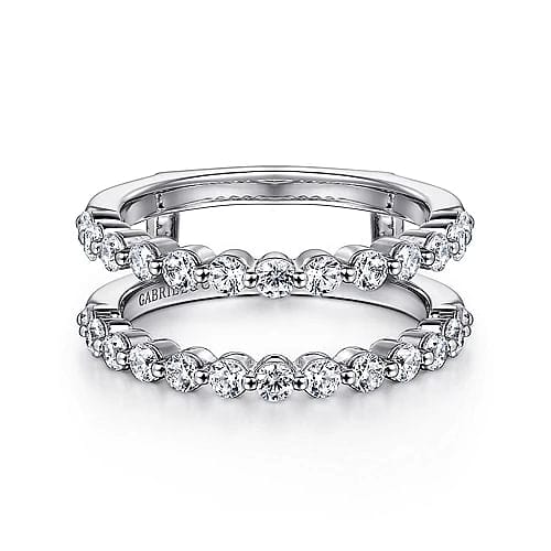 Gabriel Bridal ENGAGEMENT RINGS 14K White Gold Diamond Ring Enhancer - 0.86 ct