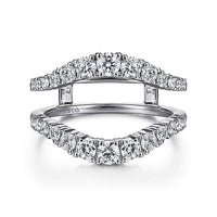 Gabriel Bridal ENGAGEMENT RINGS 14K White Gold Diamond Ring Enhancer - 0.96 ct