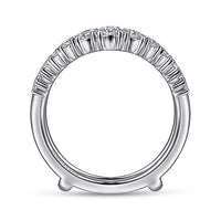Gabriel Bridal ENGAGEMENT RINGS 14K White Gold Diamond Ring Enhancer - 0.96 ct