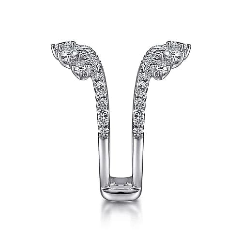 Gabriel Bridal ENGAGEMENT RINGS 14K White Gold Diamond Ring Enhancer - 0.98 ct