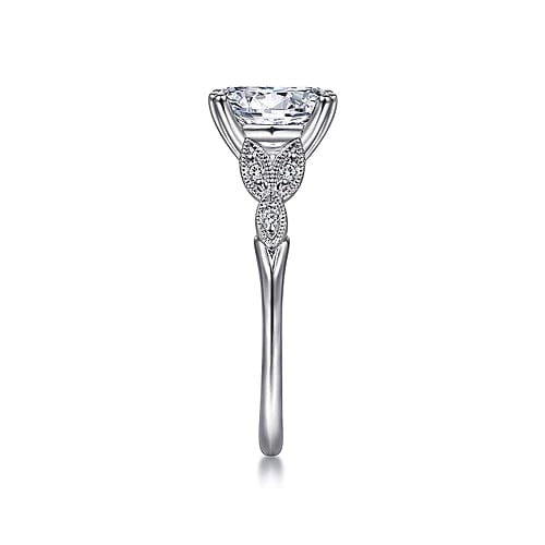 Diamond Engagement Ring | White Gold Oval Ring | Everett Jewelry