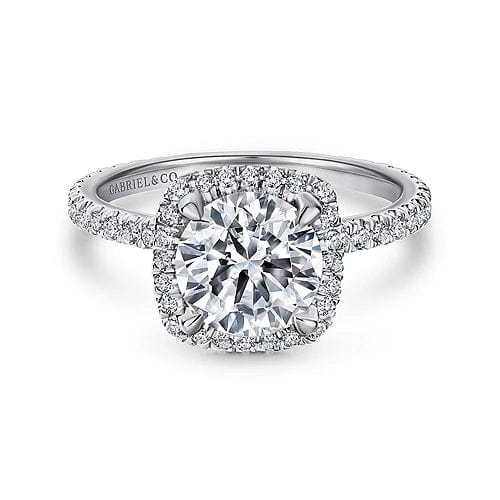 Round Halo Engagement Rings | Round Halo Ring | Everett Jewelry