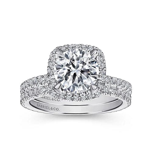 Round Halo Engagement Rings | Round Halo Ring | Everett Jewelry
