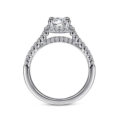 Halo Diamond Engagement Ring | Halo Engagement Ring | Everett Jewelry