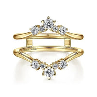 Gabriel Bridal ENGAGEMENT RINGS 14K Yellow Gold Diamond Ring Enhancer - 0.47 ct