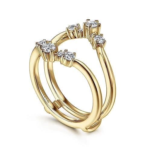 14K 0.25CT Diamond RING GUARD. - Allure Jewelers