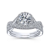 Gabriel Bridal ENGAGEMENT RINGS 14kt Halo Style Ring