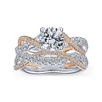 Gabriel Bridal ENGAGEMENT RINGS 14kt Tiffany Style Ring