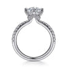 Gabriel Bridal ENGAGEMENT RINGS Ada - 14K White Gold Round Diamond Engagement Ring