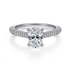 Gabriel Bridal ENGAGEMENT RINGS Brexley - 14K White Gold Oval Diamond Engagement Ring