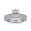 Gabriel Bridal ENGAGEMENT RINGS Brexley - 14K White Gold Oval Diamond Engagement Ring