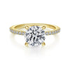 Gabriel Bridal ENGAGEMENT RINGS Broderick - 14K Yellow Gold Round Diamond Engagement Ring