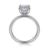 Gabriel Bridal ENGAGEMENT RINGS Cari - 14K White Gold Hidden Halo Oval Diamond Engagement Ring