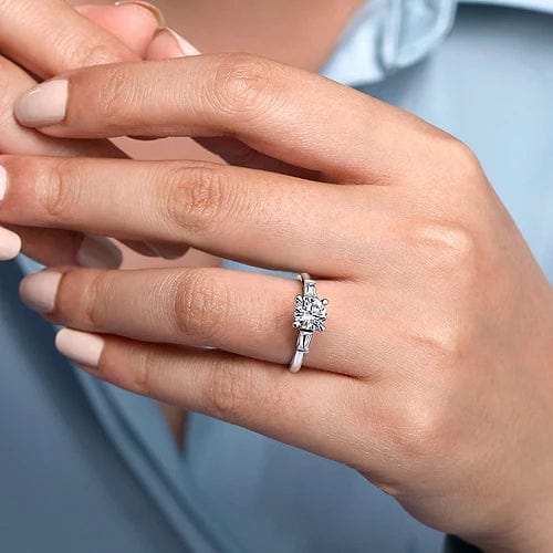 TwoBirch Wedding Ring - 1.5 Carat 10 Stone Channel Set Wedding Ring