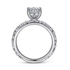Gabriel Bridal ENGAGEMENT RINGS Jackie - 14K White Gold Round Diamond Engagement Ring