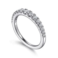 Gabriel Bridal ENGAGEMENT RINGS Kiana - 14K White Gold Diamond Anniversary Band - 0.48 ct