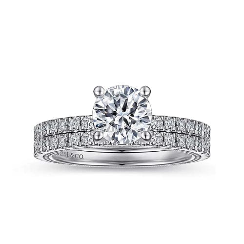 Gabriel Bridal ENGAGEMENT RINGS Love - 14K White Gold Diamond Engagement Ring