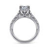 Gabriel Bridal ENGAGEMENT RINGS Piper - 14K White Gold Emerald Cut Diamond Engagement Ring