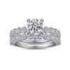 Gabriel Bridal ENGAGEMENT RINGS Zelmira - 14K White Gold Round Diamond Engagement Ring
