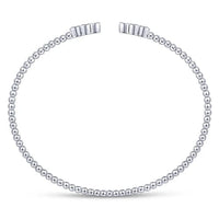 Gabriel Fashion Bracelet 14K White Gold Bujukan Diamonds Split Bangle