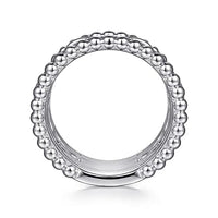 Gabriel Fashion Rings 925 Sterling Silver Bujukan White Sapphire Easy Stackable Ring